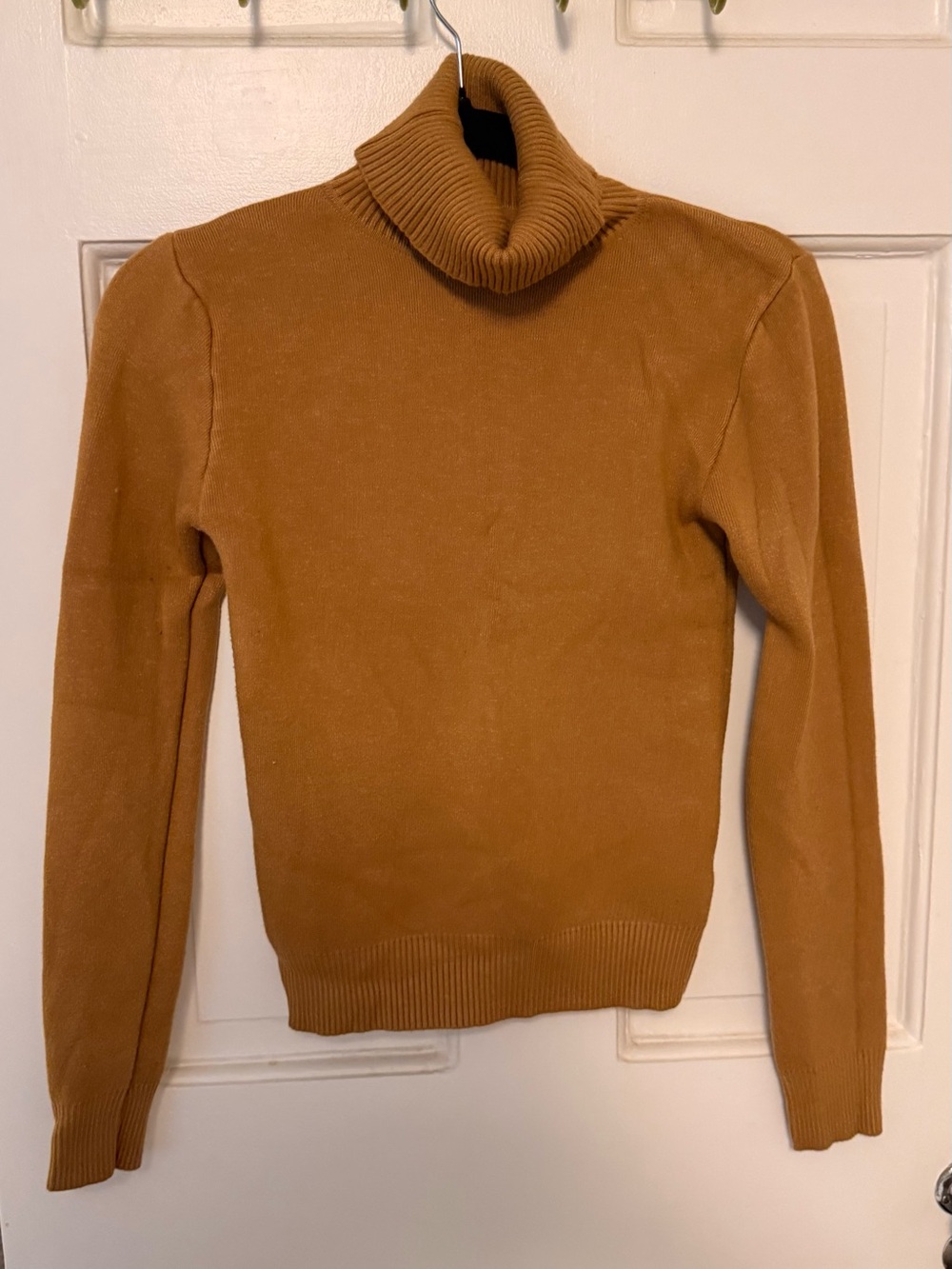 Classic Turtleneck Sweater - Camel Brown